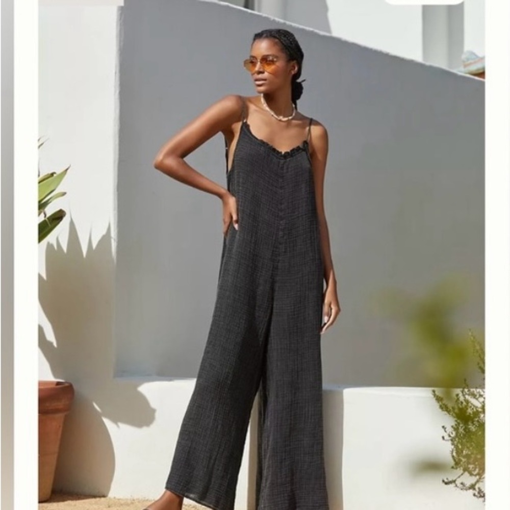 Anthropologie Black Jumpsuit